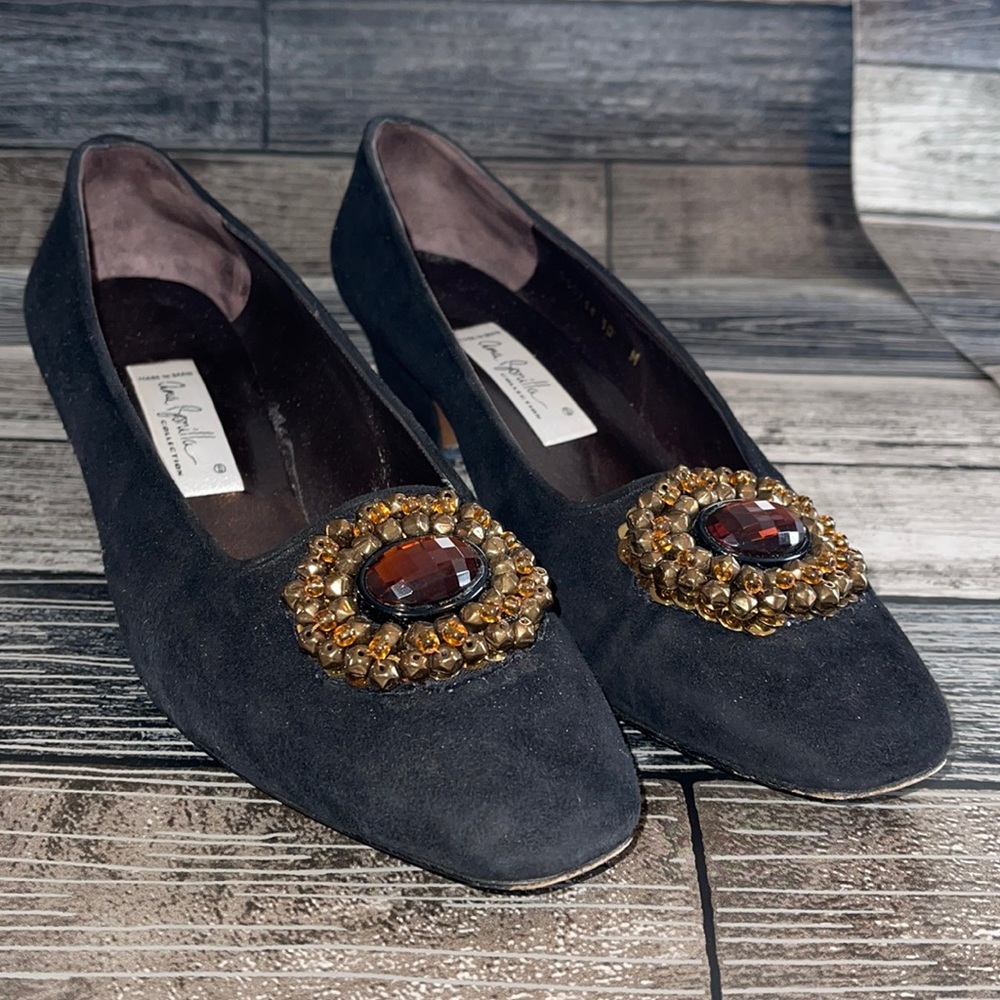 Vintage Ana Bonilla suede shoes